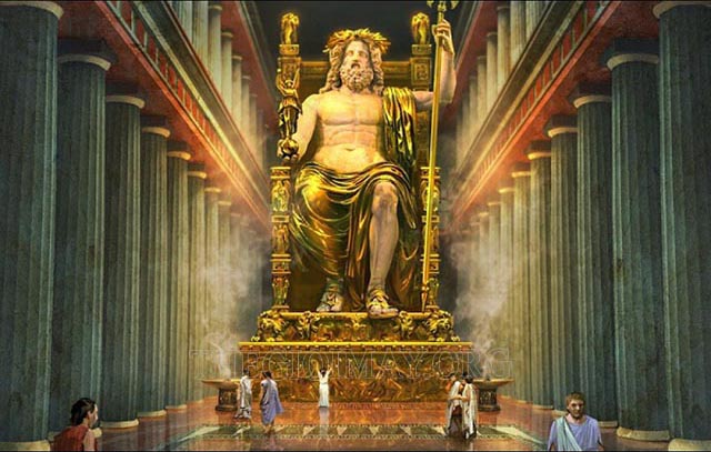 Tượng thần Zeus uy nghi tại thành phố Olympia huyền thoại