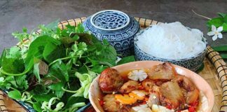 Món bún chả thịt nướng đã sẵn sàng cho bạn thưởng thức!