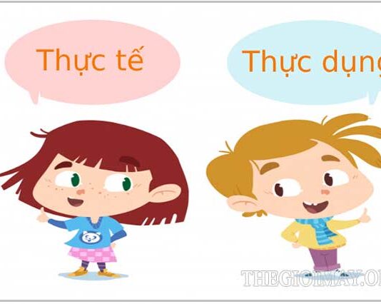 Sự khác nhau giữa thực dụng và thực tế