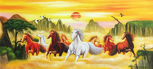 Số lượng ngựa trong các bức tranh mã đáo thành công