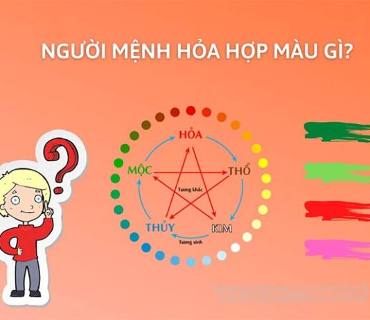 Màu hợp với mệnh Hỏa giúp mang lại may mắn