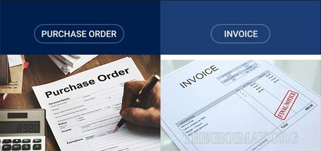Cách phân biệt giữa Invoice và PO 
